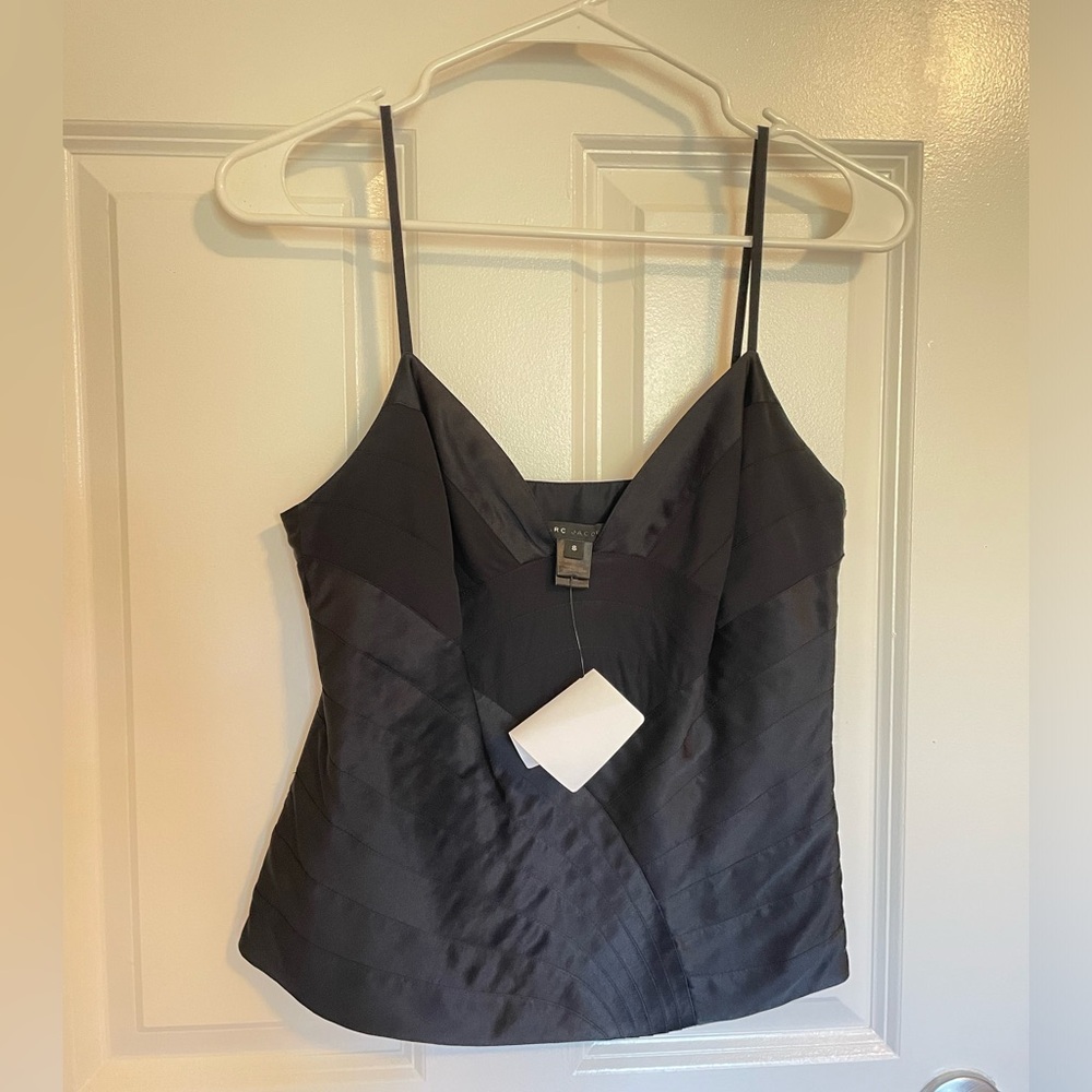 Marc Jacobs Midnight Black Silk Camisole